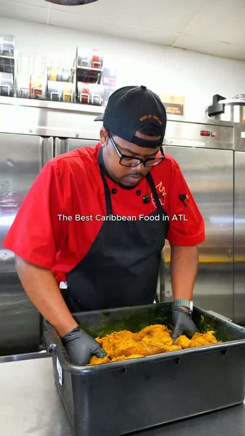 Fresh Caribbean food preparation